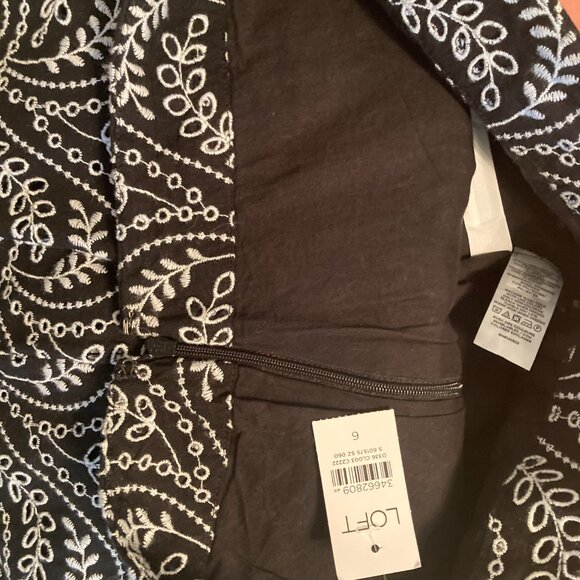 Loft Black & White Lined Skirt - NWT - Picture 8 of 8